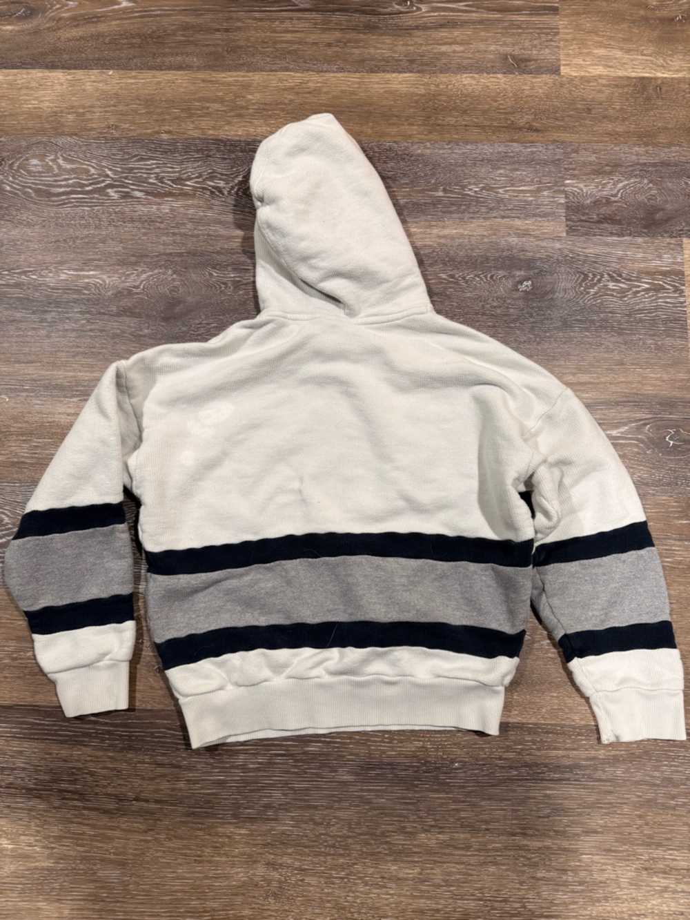 Adidas Ribbed Sweatshirt Hoody Sz Sm - Picture 3 of 3